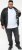 D555 MARSDEN Hybrid Knitted Jacket With Bonded Fleece Lining Black - Jakid ja joped - Joped, suured suurused: 2XL – 12XL