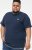 D555 SANDFORD Double Layer On Neck Ribs And Hem Waffle Textured T-Shirt Navy - T-särgid - Suured T-särgid 2XL – 14XL