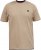D555 SANDFORD Double Layer On Neck Ribs And Hem Waffle Textured T-Shirt Beige - T-särgid - Suured T-särgid 2XL – 14XL