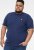 D555 ORSTON Reno Fabric Crew Neck T-Shirt With Chest Embroidery Blue Reno - T-särgid - Suured T-särgid 2XL – 14XL