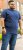 D555 ORSTON Reno Fabric Crew Neck T-Shirt With Chest Embroidery Blue Reno - T-särgid - Suured T-särgid 2XL – 14XL