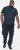 D555 OAKLEY AOP Jersey Polo With Jacquard Collar, Ribs And Chest Pocket Navy - Polosärgid - Meeste suured polosärgid 2XL – 8XL