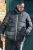 D555 CRISTIANO Puffer Jacket With Binding On Cuffs And Embroidery Badge On Sleeve Black - Jakid ja joped - Joped, suured suurused: 2XL – 12XL