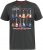 D555 JAIDEN Legends Guitar Printed Crew Neck T-Shirt Khaki - T-särgid - Suured T-särgid 2XL – 14XL