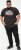 D555 LORNE Motor Bike Splatter Printed Crew Neck T-Shirt Washed Black - T-särgid - Suured T-särgid 2XL – 14XL
