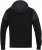 D555 DEAN Couture Zip Through Hoody With Woven Contrast Fabric Trim Black - Sviitrid ja dressipluusid - Meeste suured kapuutsiga jakid suurustes 2XL – 14XL