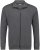 Adamo Athen Sweat Jacket with Full Zipper Charcoal - Sviitrid ja Dressipluusid - Meeste suured kapuutsiga jakid suurustes 2XL – 14XL