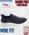 D555 Blyth 2 Kingsize Hands Free Shoes With Knitted Top Navy - Meeste jalatsid 40-52 - 