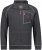 Adamo Manuel Sweatshirt with Zipper Charcoal - Sviitrid ja Dressipluusid - Meeste suured kapuutsiga jakid suurustes 2XL – 14XL