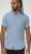 D555 Falmouth 1 Linen Mix Short Sleeve Shirt With Button Down Blue - Särgid - Meeste suured särgid 2XL – 8XL