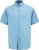 D555 Falmouth 1 Linen Mix Short Sleeve Shirt With Button Down Blue - Särgid - Meeste suured särgid 2XL – 8XL