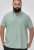 D555 Falmouth 2 Linen Mix Short Sleeve Shirt With Button Down Mint - Särgid - Meeste suured särgid 2XL – 8XL