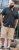 D555 Matlock Short Sleeve AOP Shirt With Hidden Button Down Black - Särgid - Meeste suured särgid 2XL – 8XL