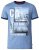 D555 Howie Fine Stripe T-shirt Blue - T-särgid - Suured T-särgid 2XL – 14XL
