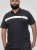 D555 Hinckley Stretch Polo With Contrast Tipping Collar Navy - Polosärgid - Meeste suured polosärgid 2XL – 8XL