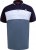D555 Leeds Cut And Sew Polo With Jacquard Collar And Cuffs Navy - Polosärgid - Meeste suured polosärgid 2XL – 8XL