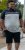 D555 Tipton Stripe Jacquard Short Sleeve Polo Navy - Polosärgid - Meeste suured polosärgid 2XL – 8XL