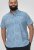 D555 Torquay AOP Short Sleeve Button Down Collar Shirt Blue Wave - Särgid - Meeste suured särgid 2XL – 8XL