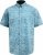 D555 Torquay AOP Short Sleeve Button Down Collar Shirt Blue Wave - Särgid - Meeste suured särgid 2XL – 8XL