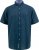 D555 Pontefract Jacquard Linen Mix Short Sleeve Shirt With Button Down Navy - Särgid - Meeste suured särgid 2XL – 8XL