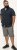 D555 Pontefract Jacquard Linen Mix Short Sleeve Shirt With Button Down Navy - Särgid - Meeste suured särgid 2XL – 8XL