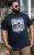 D555 Knowle Detroit Motor Bike Printed Crew Neck T-Shirt Navy - T-särgid - Suured T-särgid 2XL – 14XL