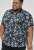 D555 Halifax AOP Hawaiian Print Short Sleeve Polo Blue - T-särgid - Suured T-särgid 2XL – 14XL