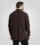 D555 Horsham Long Sleeve Shirt with Chest Pocket Burgundy/Black Check - Särgid - Meeste suured särgid 2XL – 8XL