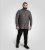 D555 Wakefield Long Sleeve AOP Guitar Printed Shirt Grey - Särgid - Meeste suured särgid 2XL – 8XL