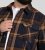 D555 Aldershot Long Sleeve Heavy Shacket Overshirt Tan/Navy Check - Särgid - Meeste suured särgid 2XL – 8XL