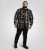D555 Falkirk Long Sleeve Heavy Shacket Overshirt Black/Grey TALL SIZES - Särgid - Meeste suured särgid 2XL – 8XL