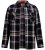 D555 Falkirk Long Sleeve Heavy Shacket Overshirt Black/Grey - Särgid - Meeste suured särgid 2XL – 8XL