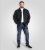 D555 Cleveley Long Sleeve Heavy Shacket Overshirt Navy - Särgid - Meeste suured särgid 2XL – 8XL