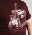 D555 Barnsley Guitar and Amp Crew Neck T-Shirt Burgundy - T-särgid - Suured T-särgid 2XL – 14XL