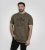 D555 Stockton Gorilla Playing Drums Crew Neck T-Shirt Khaki - T-särgid - Suured T-särgid 2XL – 14XL