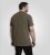 D555 Stockton Gorilla Playing Drums Crew Neck T-Shirt Khaki - T-särgid - Suured T-särgid 2XL – 14XL