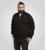 D555 Russel Fleece Sweatshirt with Chest Embroidery Black - Sviitrid ja dressipluusid - Meeste suured kapuutsiga jakid suurustes 2XL – 14XL