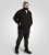 D555 Russel Fleece Sweatshirt with Chest Embroidery Black - Sviitrid ja dressipluusid - Meeste suured kapuutsiga jakid suurustes 2XL – 14XL