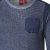 D555 Bryson Crewneck Sweater with Pocket Navy - Sviitrid ja Dressipluusid - Meeste suured kapuutsiga jakid suurustes 2XL – 8XL