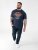 D555 Hockney T-särk Mootorrattapildiga Tumesinine - T-särgid - Suured T-särgid 2XL – 14XL