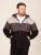 D555 Fitzgerald Zip Through Hoody With Cut & Sew Panels Must - Sviitrid ja dressipluusid - Meeste suured kapuutsiga jakid suurustes 2XL – 14XL
