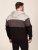 D555 Fitzgerald Zip Through Hoody With Cut & Sew Panels Must - Sviitrid ja dressipluusid - Meeste suured kapuutsiga jakid suurustes 2XL – 14XL
