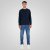 Double Outfitters MTOP-1141 Dressipluus Tumesinine - Sviitrid ja dressipluusid - Meeste suured kapuutsiga jakid suurustes 2XL – 14XL