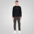 Double Outfitters MTOP-1151 Dressipluus Must - Sviitrid ja dressipluusid - Meeste suured kapuutsiga jakid suurustes 2XL – 14XL