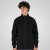 Double Outfitters MTOP-1158 Tõmblukuga dressipluus Must - Sviitrid ja dressipluusid - Meeste suured kapuutsiga jakid suurustes 2XL – 14XL