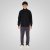 Double Outfitters MTOP-1158 Tõmblukuga dressipluus Must - Sviitrid ja dressipluusid - Meeste suured kapuutsiga jakid suurustes 2XL – 14XL