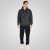 Double Outfitters MTOP-1160 Tõmblukuga kapuutsiga pusa Tumeroheline - Sviitrid ja dressipluusid - Meeste suured kapuutsiga jakid suurustes 2XL – 14XL
