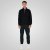 Double Outfitters MTOP-1163 Poole tõmblukuga dressipluus Must - Sviitrid ja dressipluusid - Meeste suured kapuutsiga jakid suurustes 2XL – 14XL