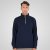 Double Outfitters MTOP-1163 Poole tõmblukuga dressipluus Tumesinine - Sviitrid ja dressipluusid - Meeste suured kapuutsiga jakid suurustes 2XL – 14XL