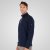 Double Outfitters MTOP-1163 Poole tõmblukuga dressipluus Tumesinine - Sviitrid ja dressipluusid - Meeste suured kapuutsiga jakid suurustes 2XL – 14XL